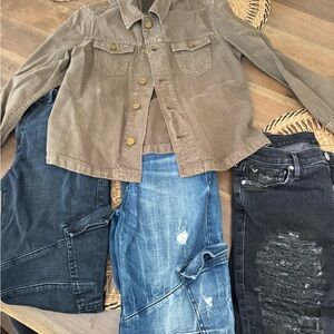 True Religion Women's Ankle & Cropped Jeans - Black, Blue, Light Blue